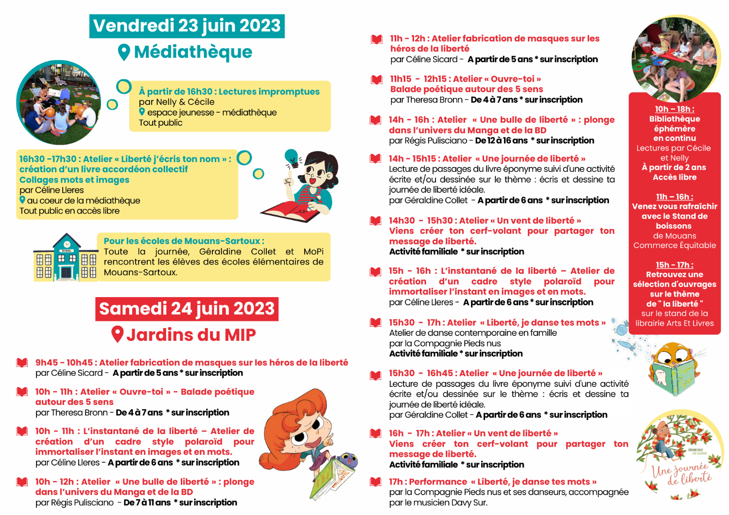 Dépliant Partir en Livre 2 et 3