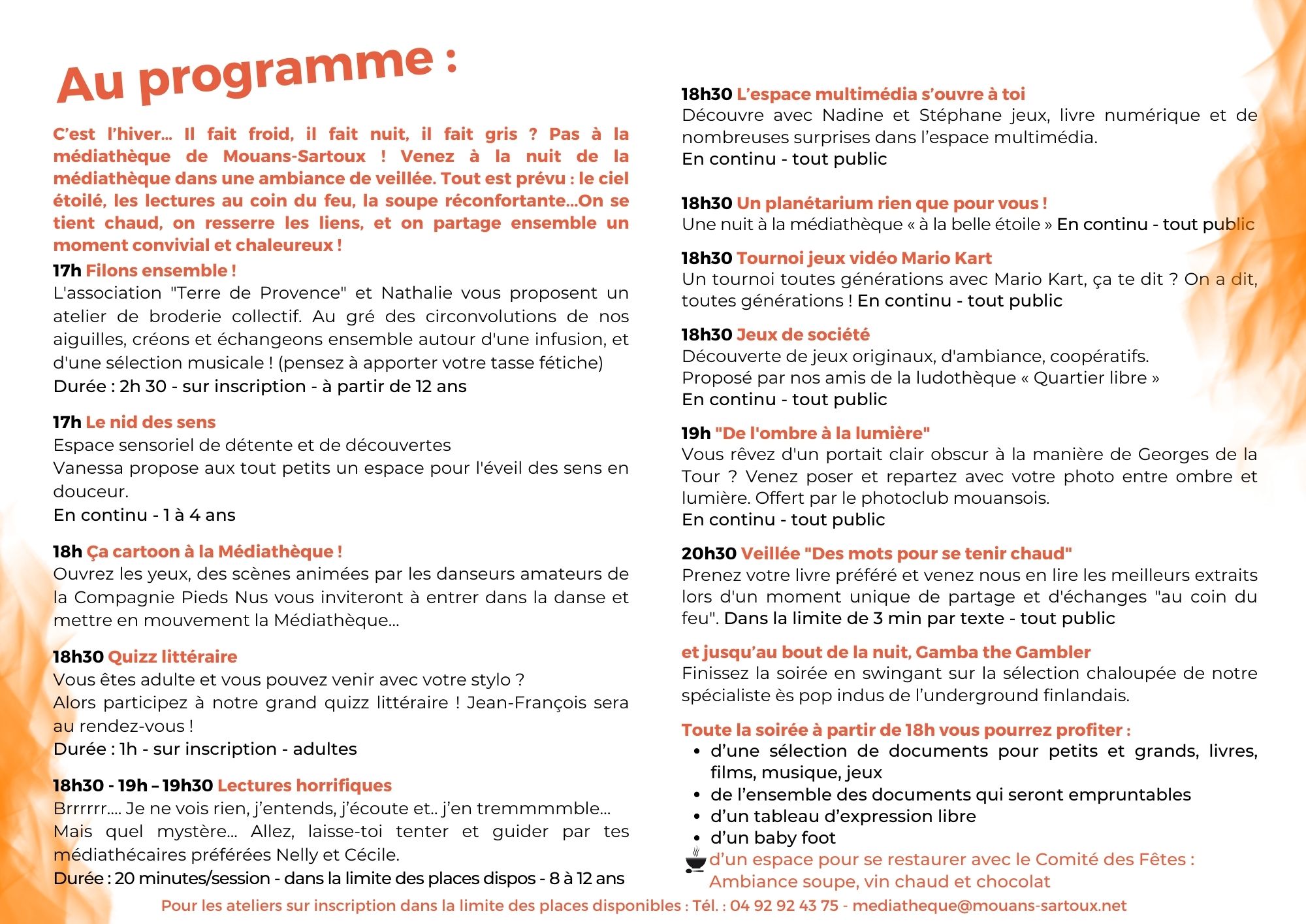 Programme Nuit média 2023