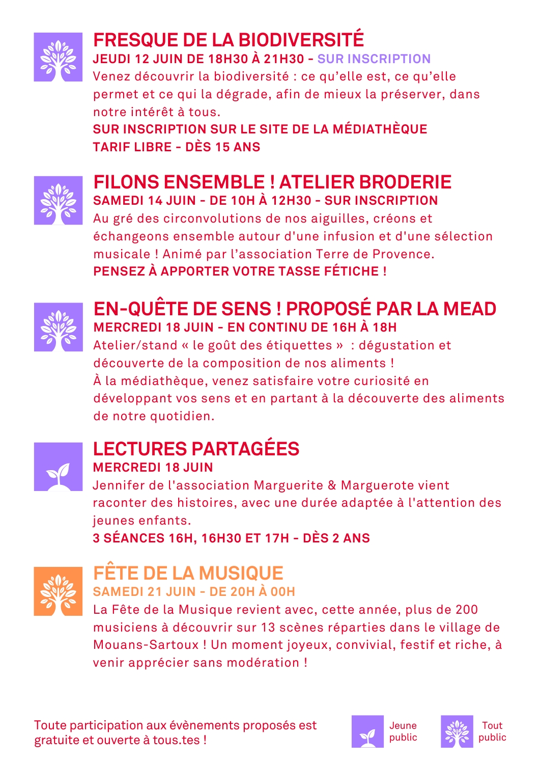 3 Programme Médiathèque Mouans Sartoux Juin 2025