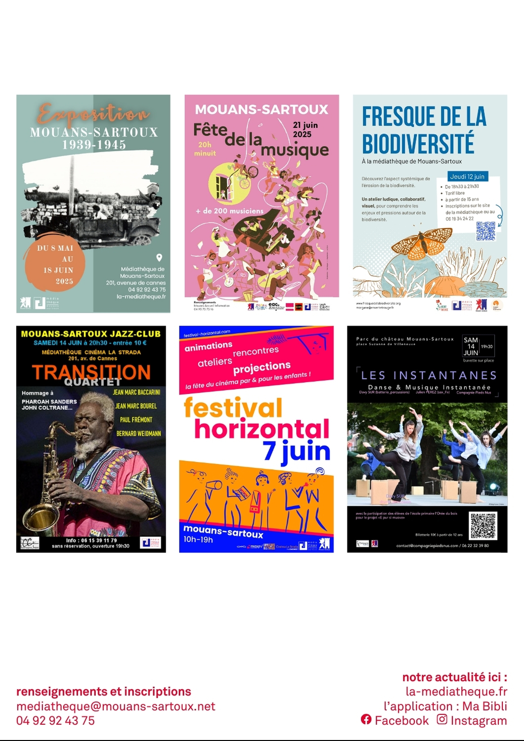 4 Programme Médiathèque Mouans Sartoux Juin 2025