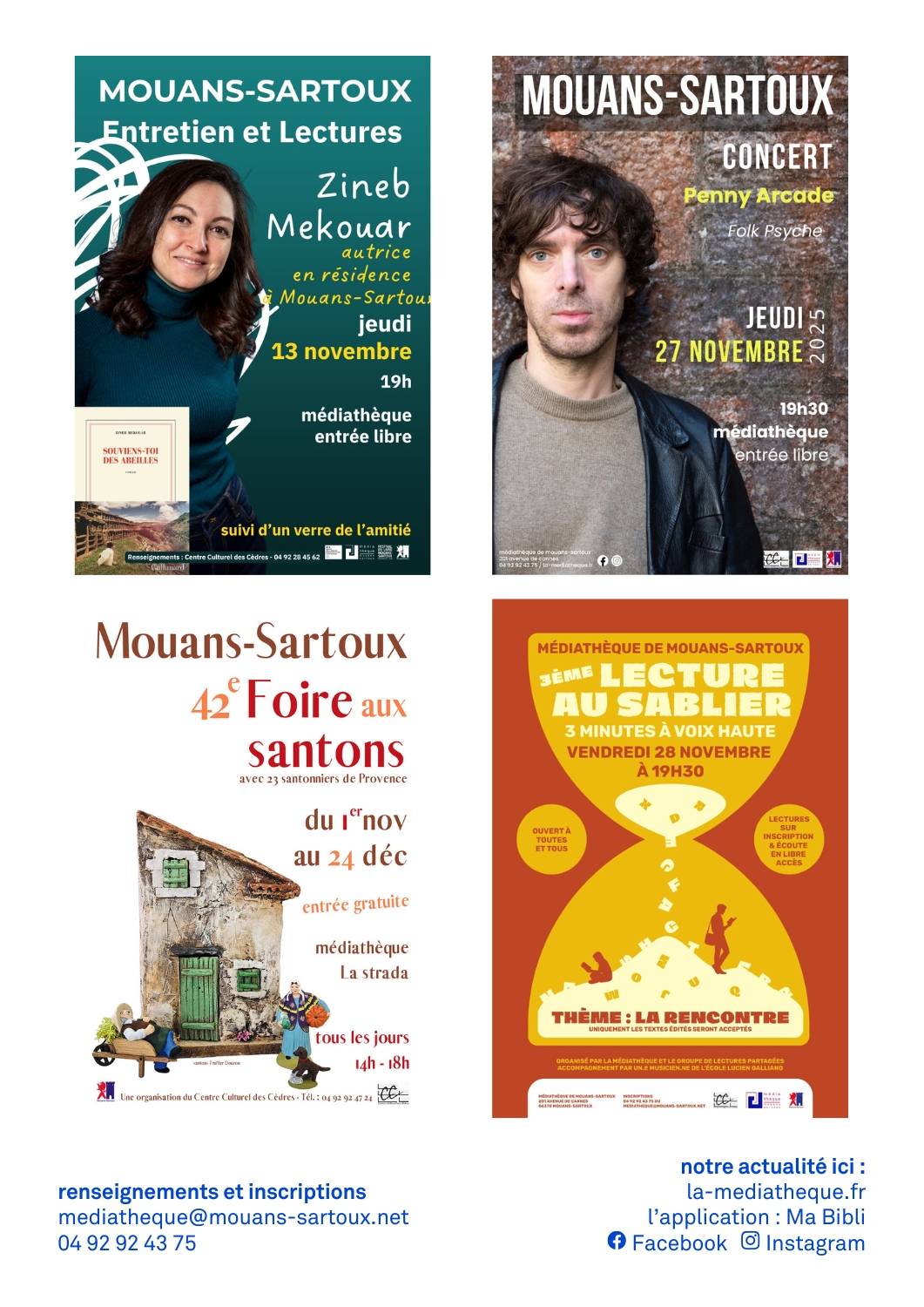Prog Novembre 2025 Médiathèque de Mouans Sartoux Page 4