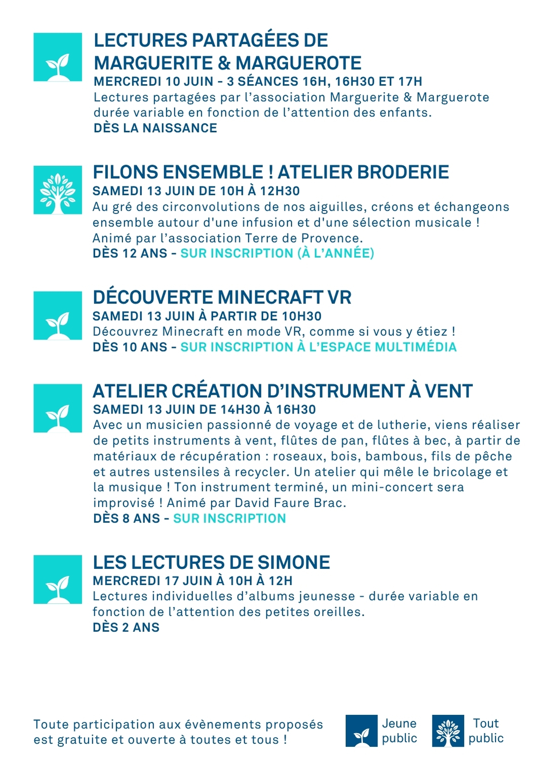 Page 3 Programme Médiathèque Mouans Sartoux Juin 2026